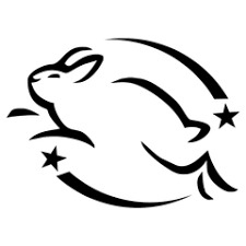 نماد خرگوش در حال پرش