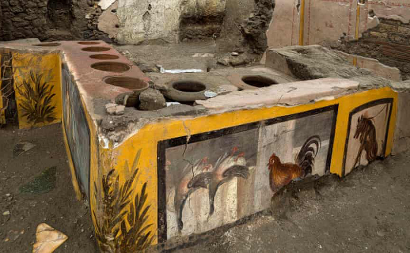 یک فست فود خیابانی دو هزار ساله در ویرانه‌های پمپئی کشف شد + عکس