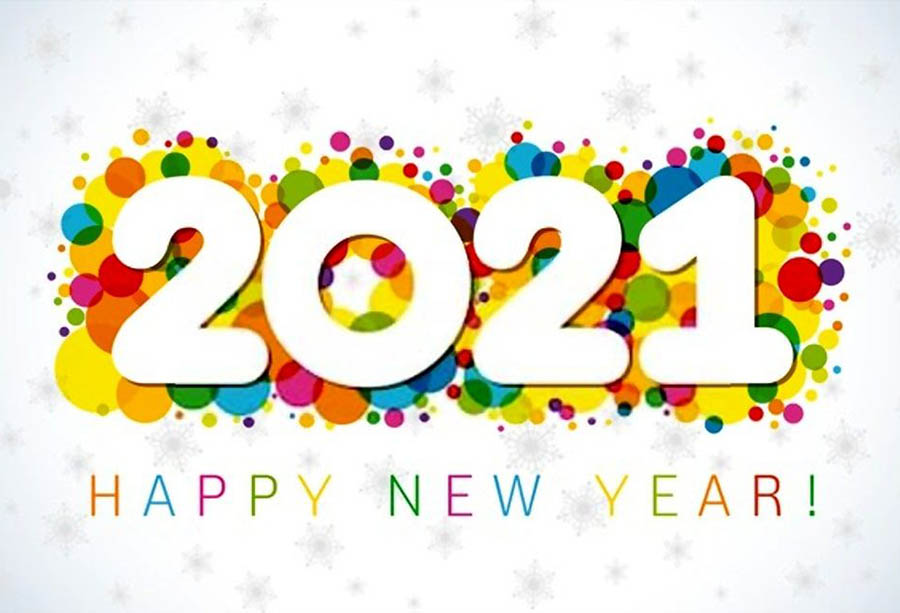 والپیپر و پیامک تبریک سال نو میلادی 2021