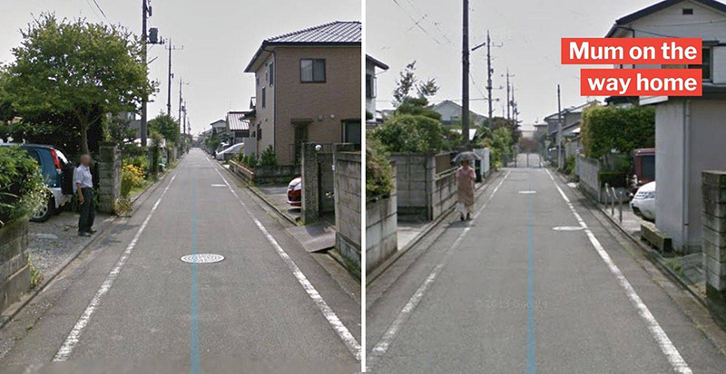 عکس عجیببی که مرد ژاپنی با نرم افزار گوگل ارث پیدا کرد
