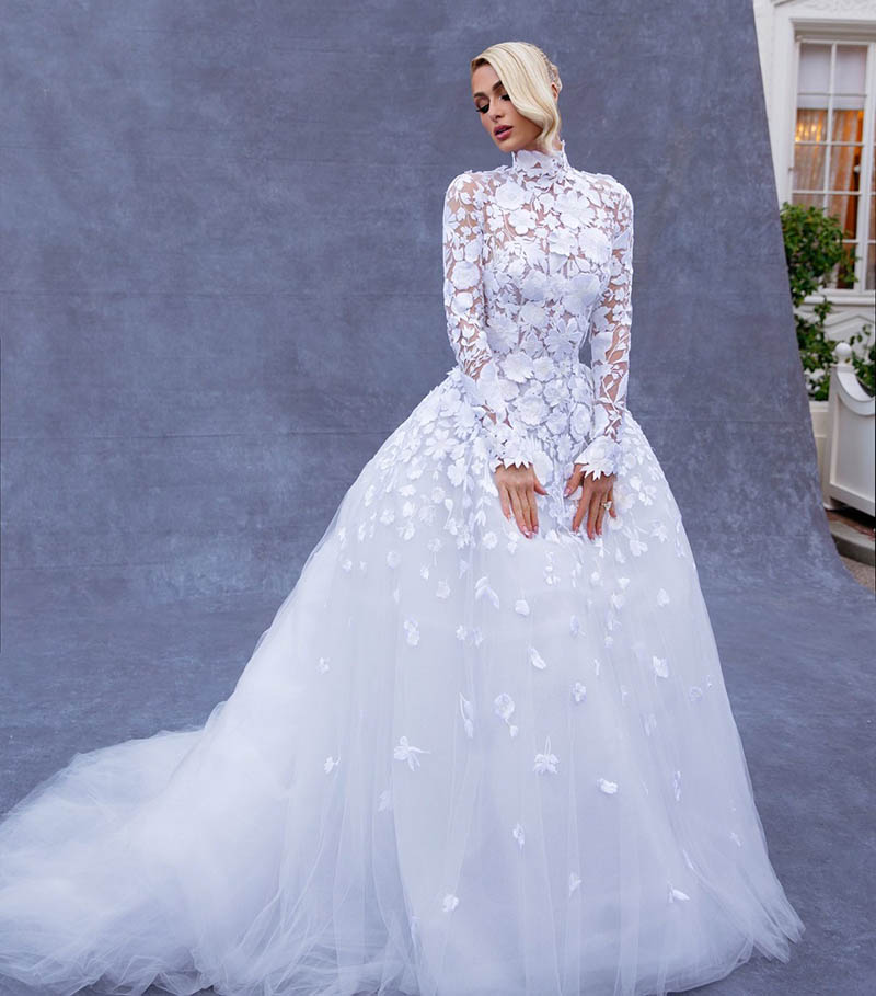 لباس عروس پاریس هیلتون