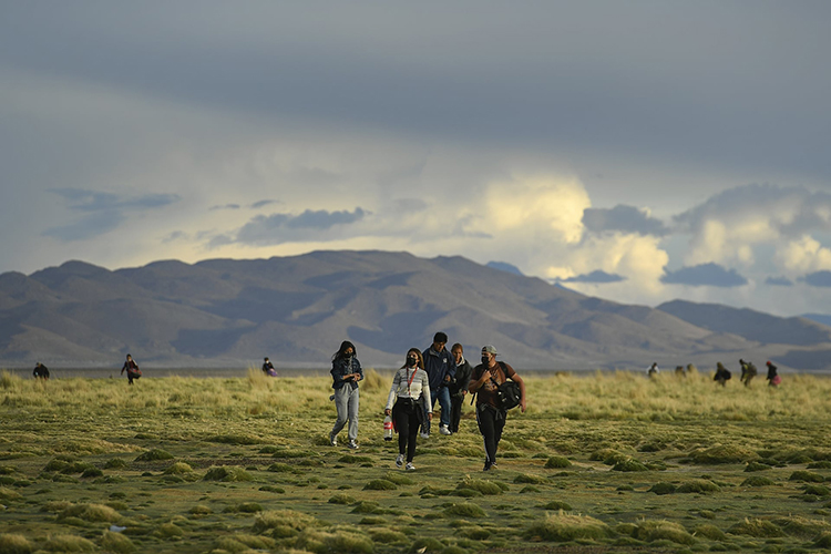  تلاش پناهجویان برای عبور از در زمین سخت آلتیپلانو در مرز بولیوی، کولچان، شیلی
