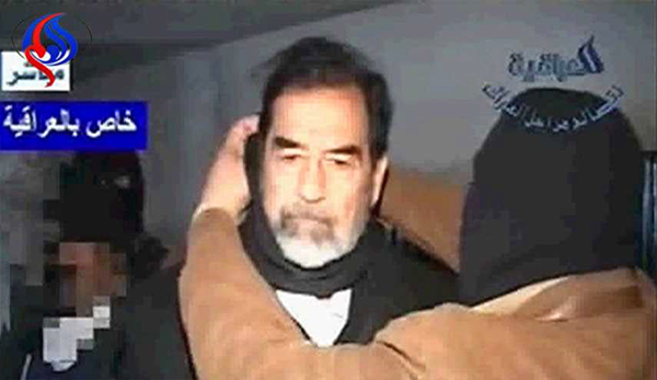 صدام حسین لحظاتی قبل از اعدام
