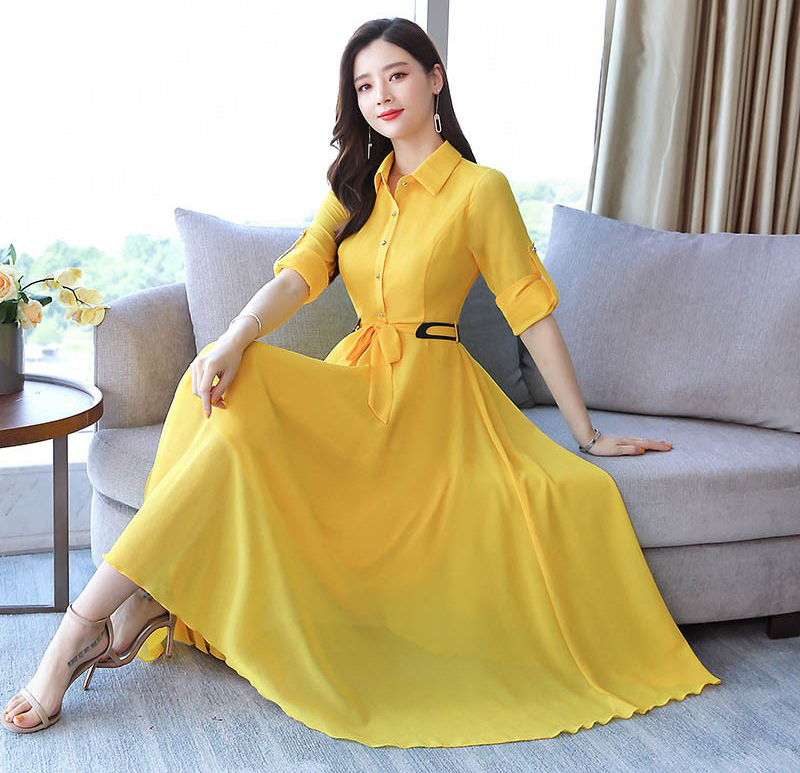 مدل لباس‌ رنگ زرد