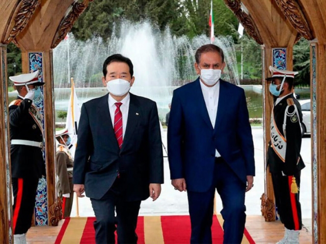 گلایه های جهانگیری از دولت کره با ورود نخست وزیر این کشور به تهران