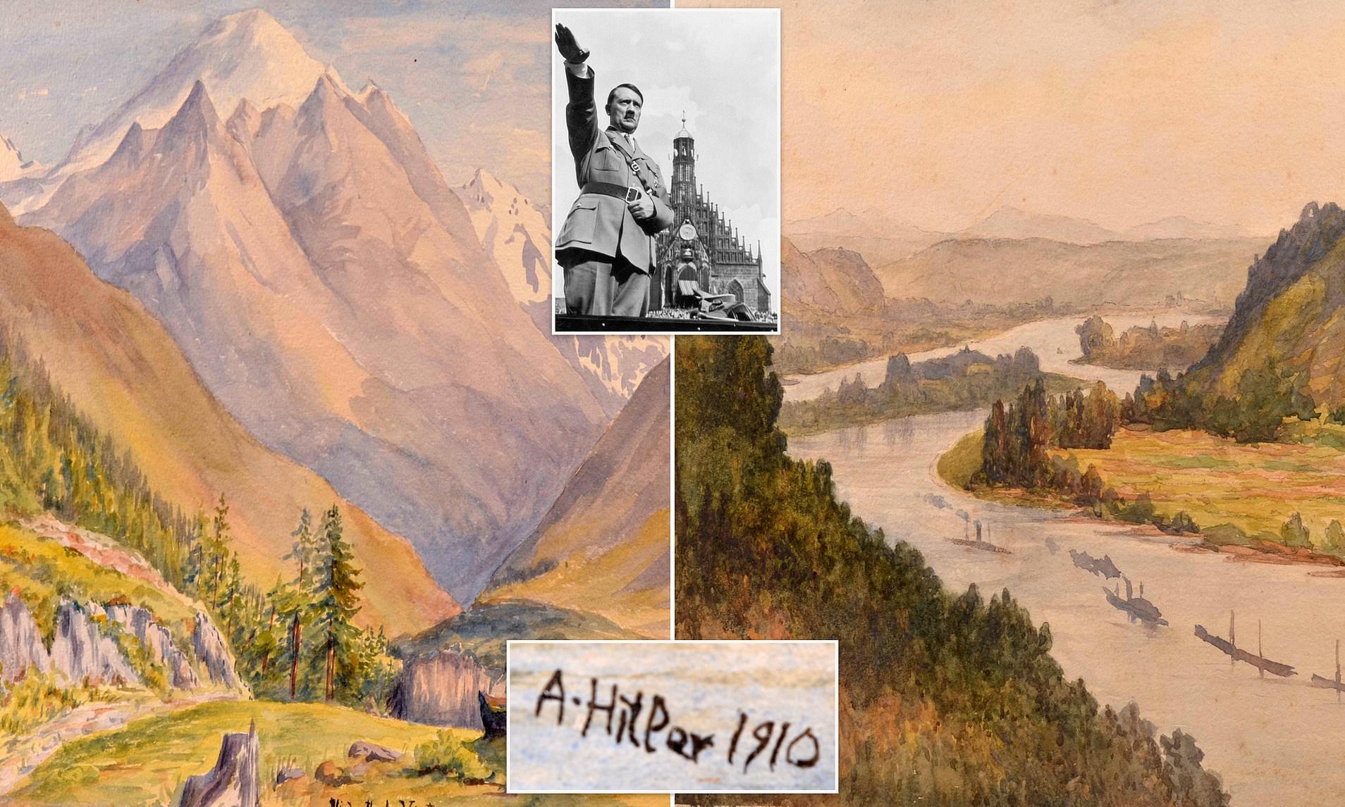 آثار نقاشی هیتلر و روحیه لطیف وی