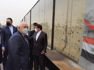 حضور ظریف در محل شهادت سردار سلیمانی و جواب به ماجرای فایل صوتی