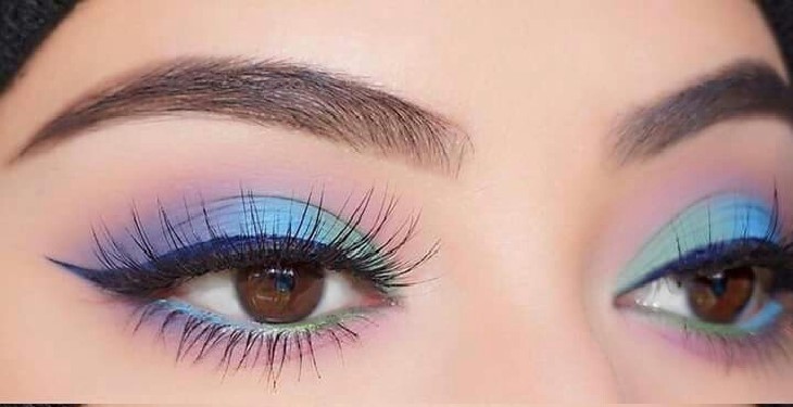 آرایش چشم مناسب پلک های افتاده و پف