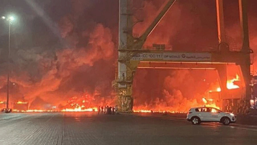 دلایل انفجار و آتش سوزی مهیب در بندر جبل علی دبی مشخص شد