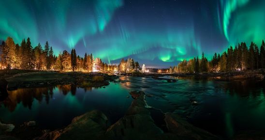 جدیدترین-عکس-شب-قطبی-در-فنلاند