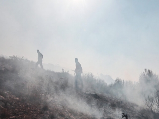 آتش سوزی در مناطق جنگلی درازنو استان گلستان ادامه دارد