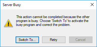 آموزش جلوگیری از نمایش خطای server busy در ویندوز