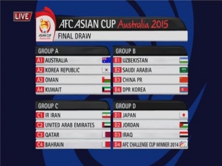 برنامه کامل بازی های جام ملت های آسیا 2015 به وقت تهران