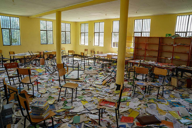 کتابخانه مدرسه ابتدایی مرسا در شمال ولو پس از اشغال آن توسط جبهه آزادیبخش خلق تیگری غارت شد.<br />مرسا، اتیوپی