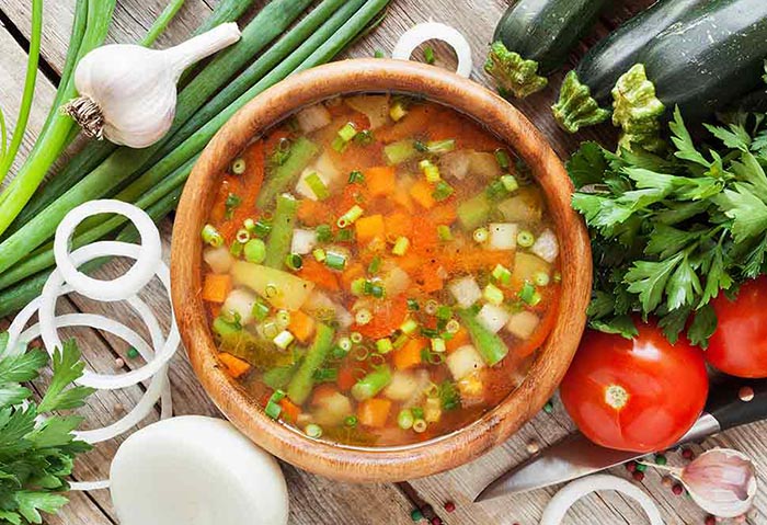 سوپ سبزیجات مخلوط