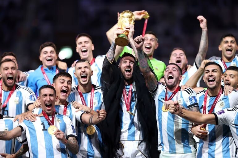 مراسم قهرمانی آرژانتین جام جهانی 2022 قطر