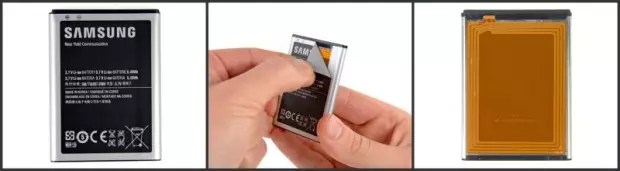 محل قرارگیری آنتن NFC  بر روی باتری گوشی های سامسونگ