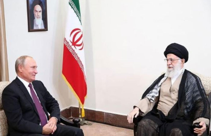 دیدار ولادیمیر پوتین با رهبر جمهوری اسلامی ایران