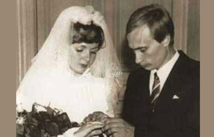 عکس قدیمی از ازدواج ولادیمیر پوتین