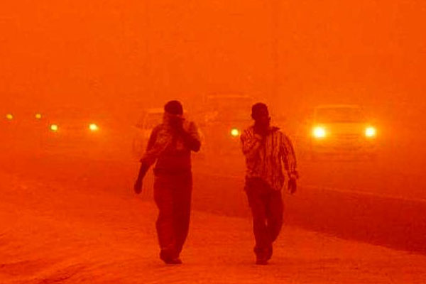 طوفان قرمز در نجف عراق