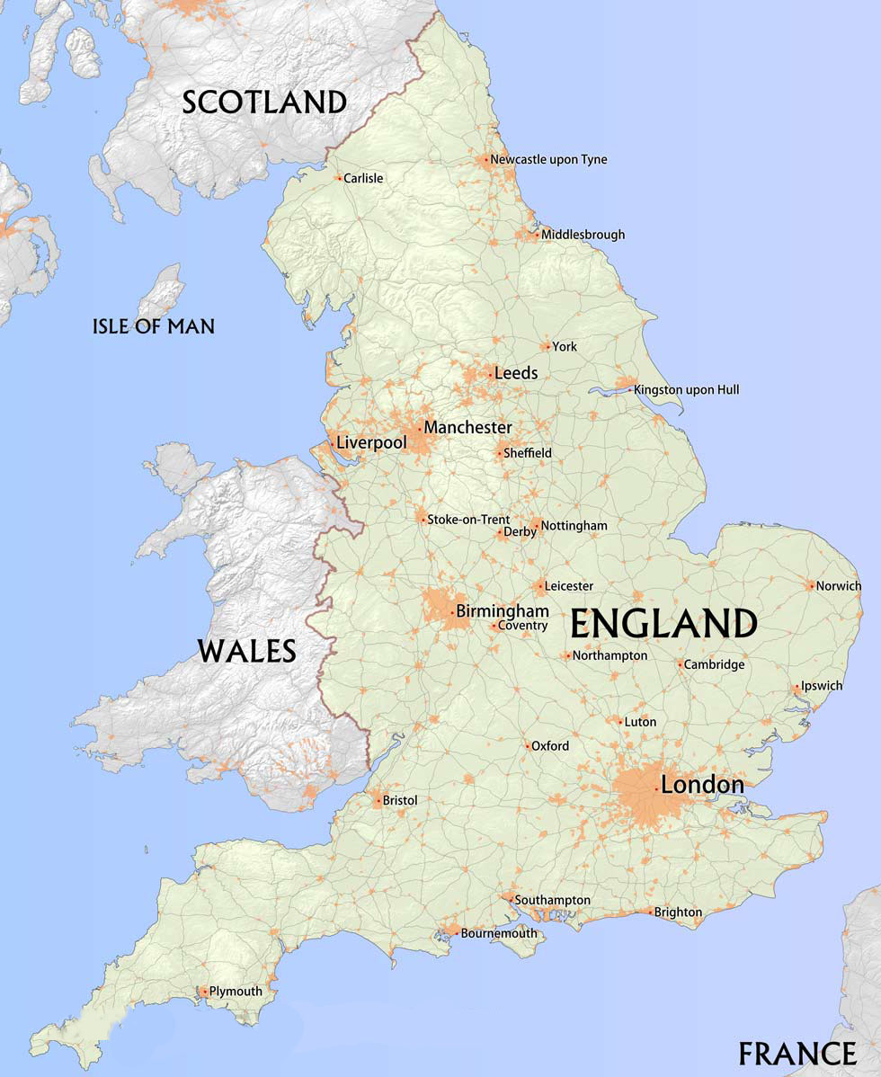 نقشه انگلیس