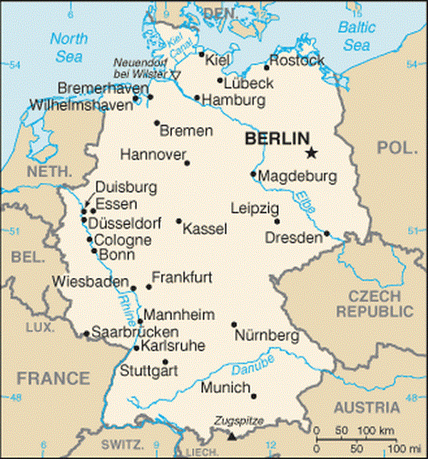 شهر برلین روی نقشه