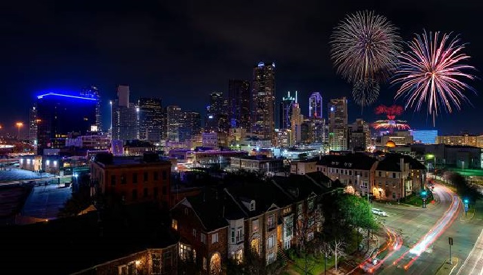آتش بازی در شب جشن استقلال امریکا