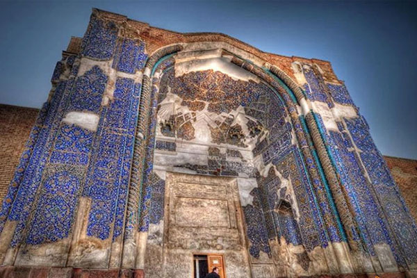 مسجد کبود تبریز واقع در استان اذربایجان شرقی
