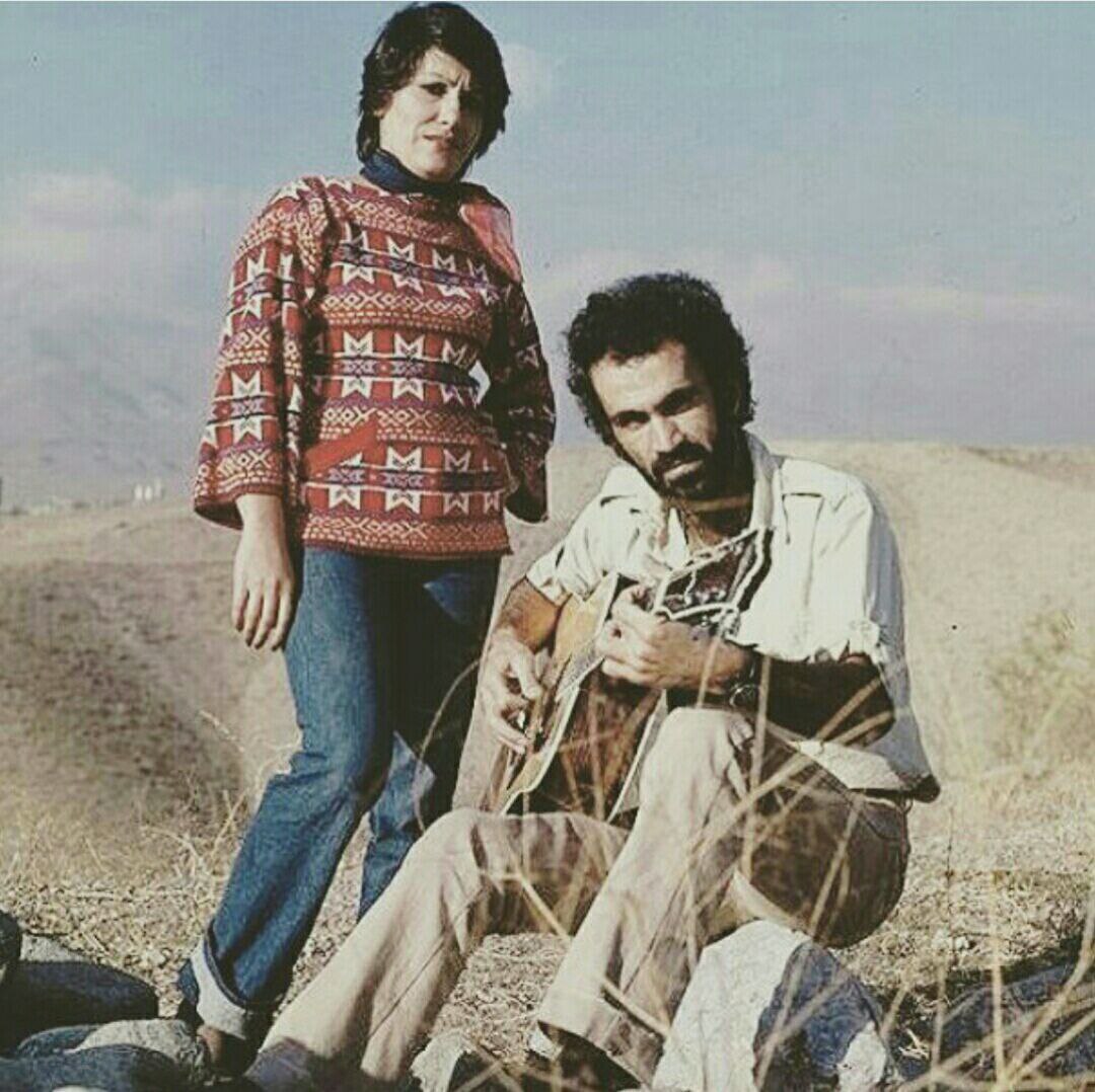 عکس دوران جوانی حبیب محبیان و همسرش
