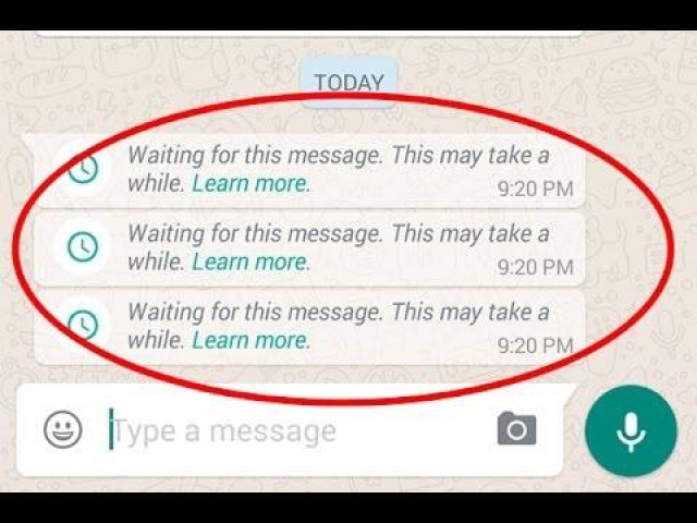 دلیل نمایش پیغام waiting for this message در واتساپ دلیل نمایش پیغام waiting for this message در واتساپ