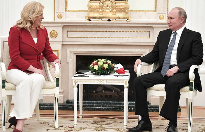 دیدار پوتین با رئیس جمهور سابق کرواسی