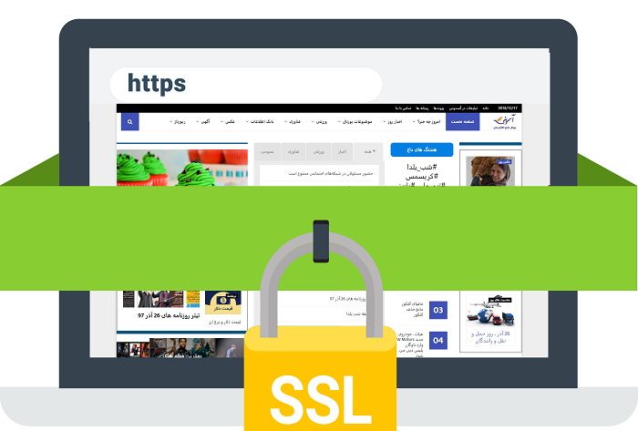 پروتکل امن SSL در پورتال آسمونی