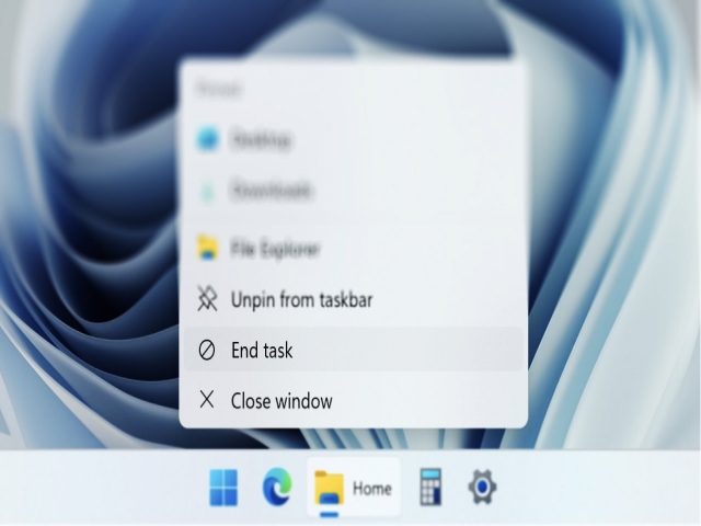 گزینه End Task گزینه End Task