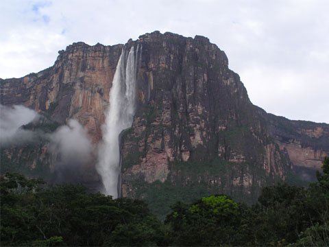 آبشار آنجل بلندترین آبشار دنیا در پارک ملی کانایما