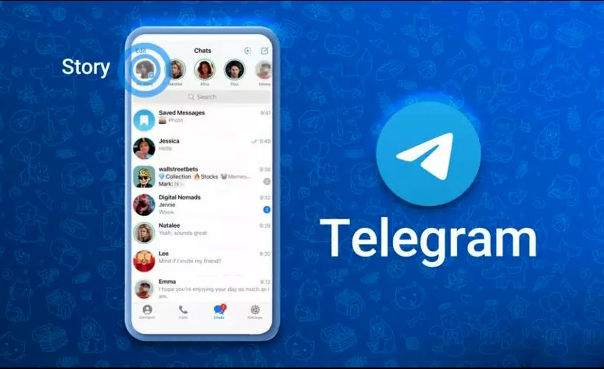 روش استوری گذاشتن در تلگرام
