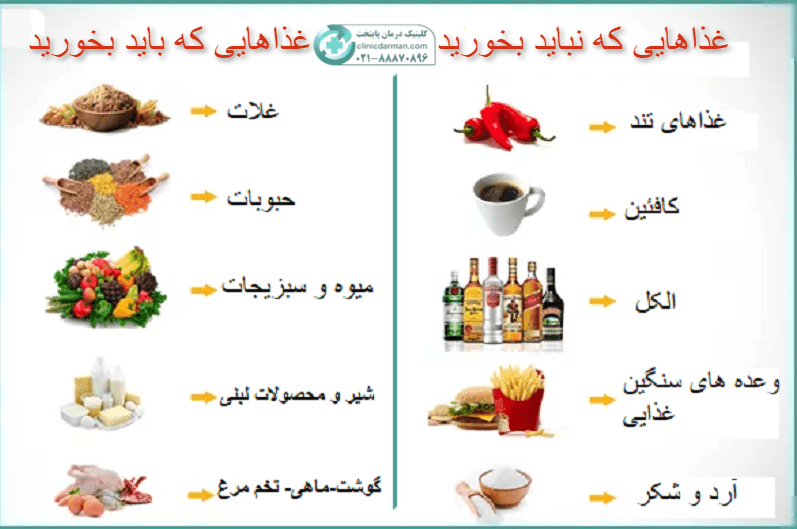  خوراکی های مفید و مضر بعد از عمل فیستول 