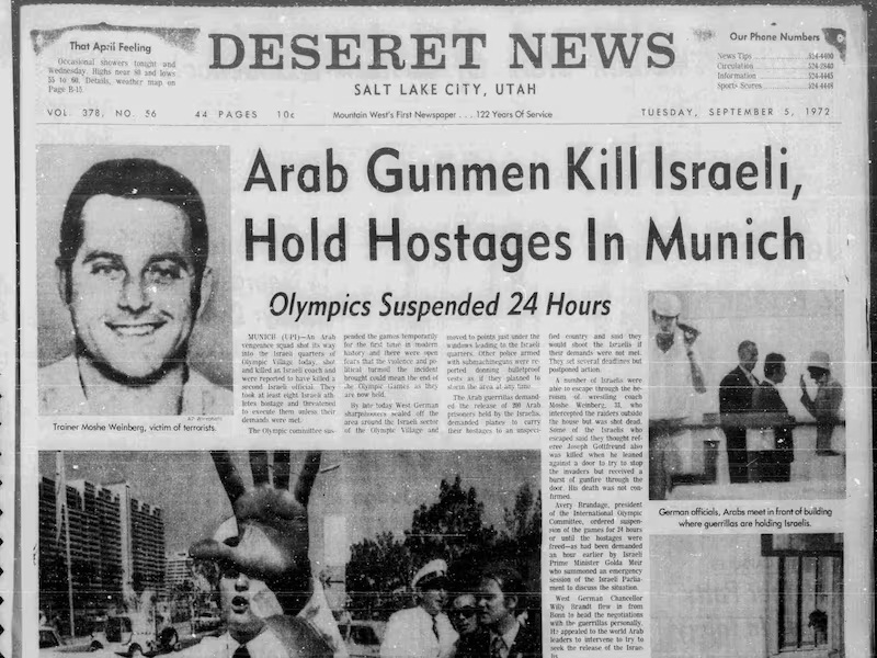 المپیک 1972 و جنگ فلسطین- اسرائیل