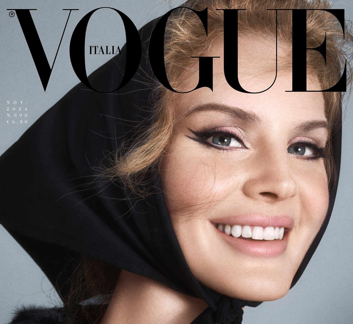 حجاب لانا دل ری بر روی مجله Vogue