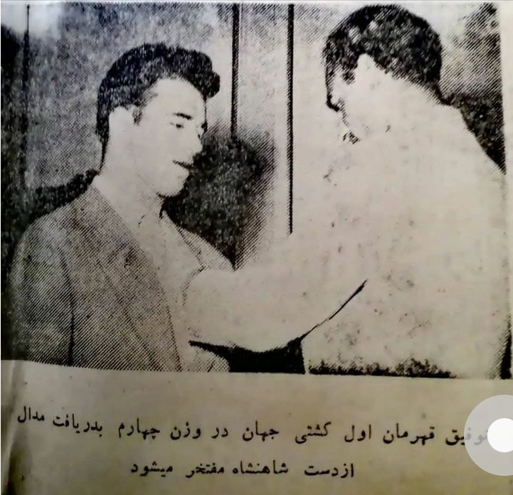 توفیق جهانبخت، قهرمان کشتی جهان (1954)