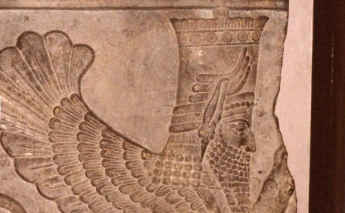 ابوالهول بالدار هخامنشی در موزه بریتانیا