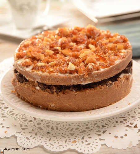 شیرینی بیسکویتی با پرالینه