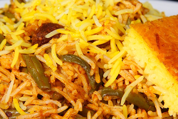 طرز تهیه لوبیا پلو