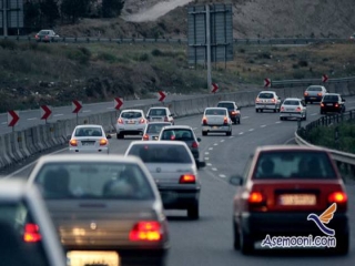 ترافیک در آزادراه تهران - کرج و انسداد یک محور شمالی تا 20 اسفند