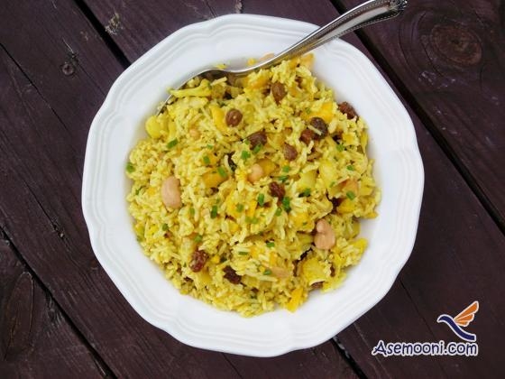 طرز تهیه برنج کاری