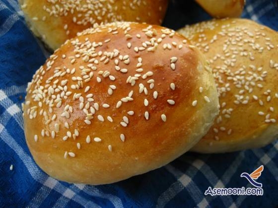 طرز تهیه نان همبرگر