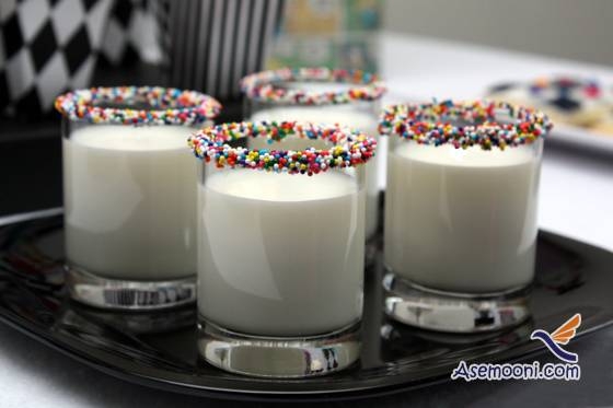 تزیین لیوان نوشیدنی