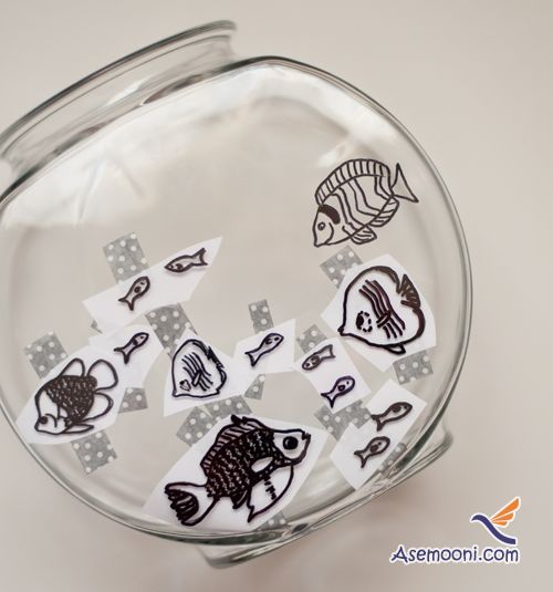 Fish bowl decorated(1)