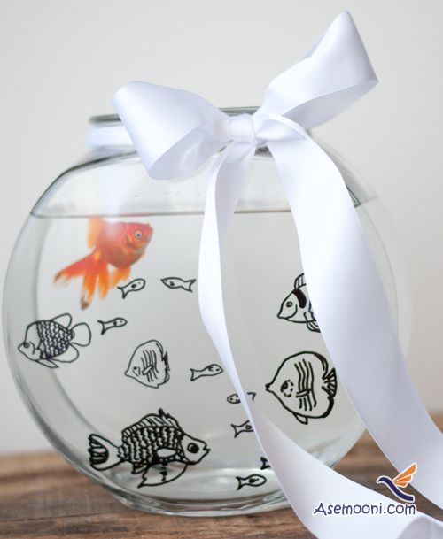 Fish bowl decorated(3)
