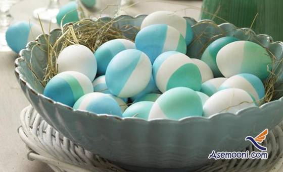 eggs Colored haft seen