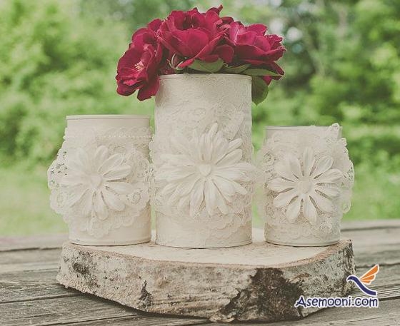 ساخت گلدان با قوطی کنسرو